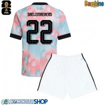 Maglie da calcio Belgio Alexis Saelemaekers #22 Seconda Maglia Bambino Mondiali 2026  Manica Corta + Pantaloni corti)